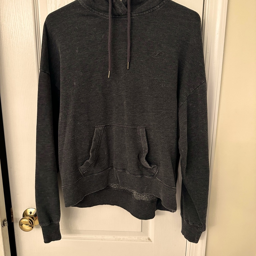 Charcoal grey hollister boyfriend hoodie 2019 size M